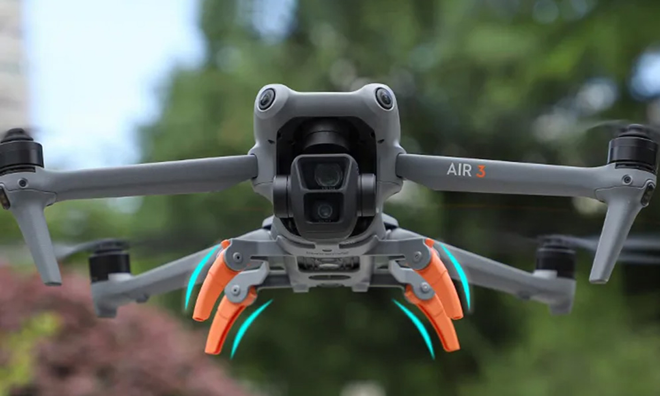 Fahrwerkserhöhung Sunnylife für DJI Air 3 Grau-Orange - Lifestyle-Grafik