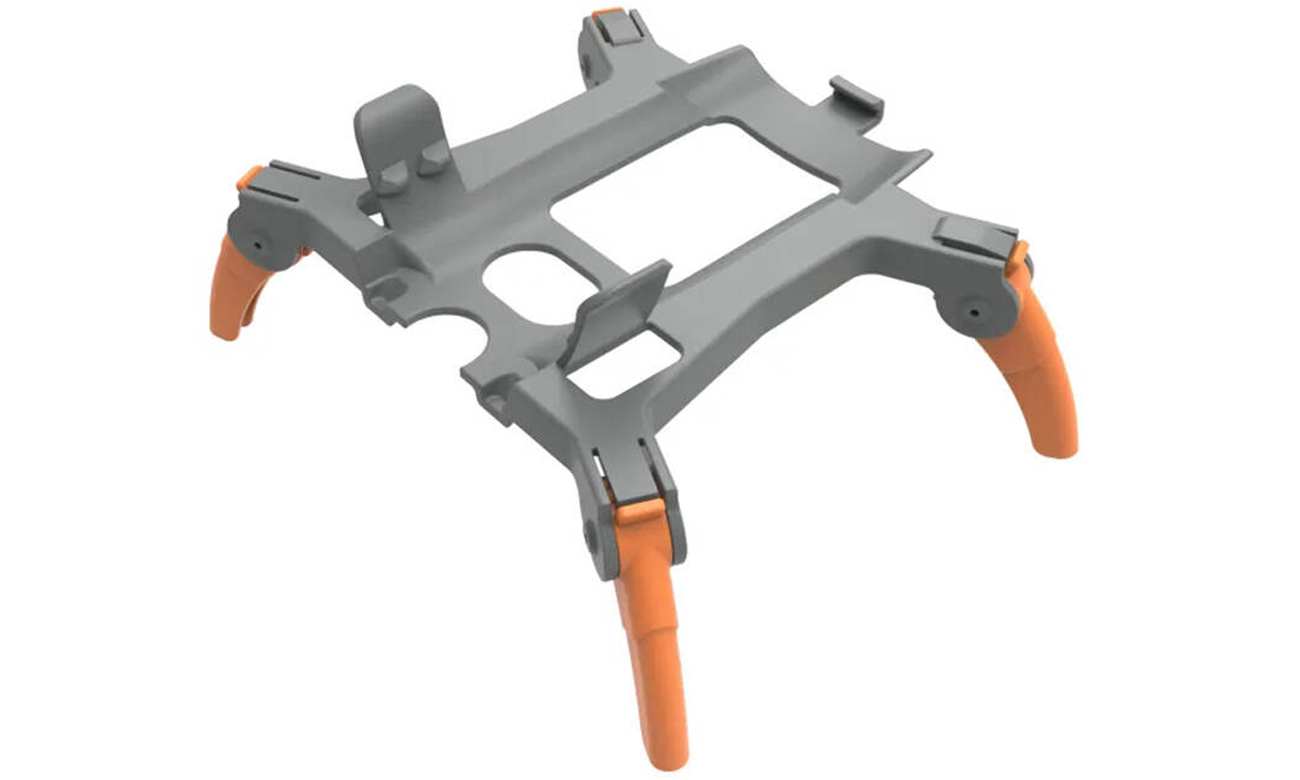 Fahrwerkserhöhung Sunnylife für DJI Air 3 Grau-Orange - Gesamtansicht
