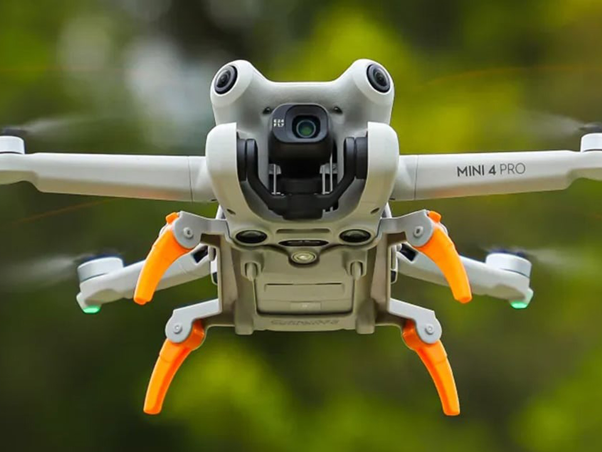 Fahrwerkserhöhung Sunnylife für DJI Mini 4 Pro Orange - Lifestyle-Grafik