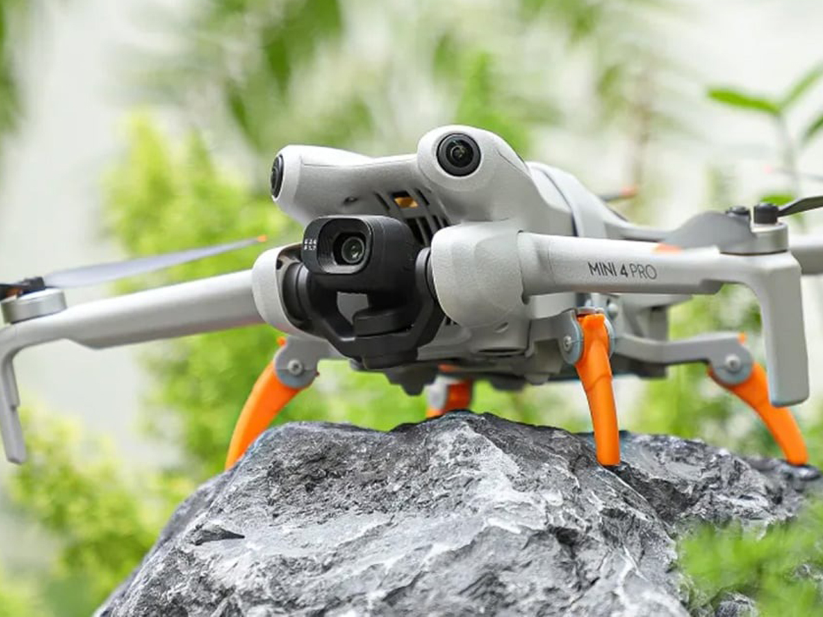 Fahrwerkserhöhung Sunnylife für DJI Mini 4 Pro Orange - Lifestyle-Grafik