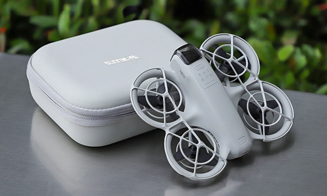 Etui Sunnylife für Drohne DJI Neo Grey - Lifestyle-Grafik