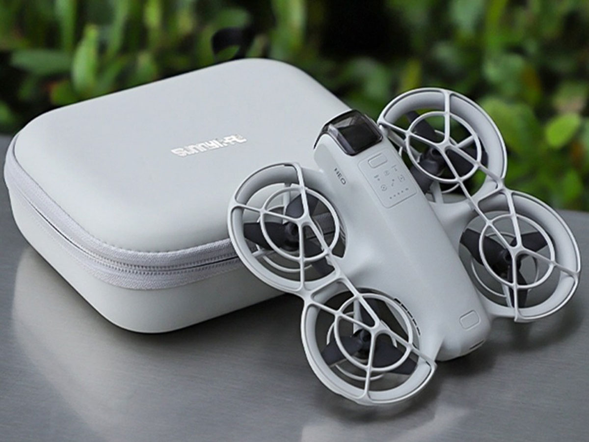 Etui Sunnylife für Drohne DJI Neo Grey - Lifestyle-Grafik