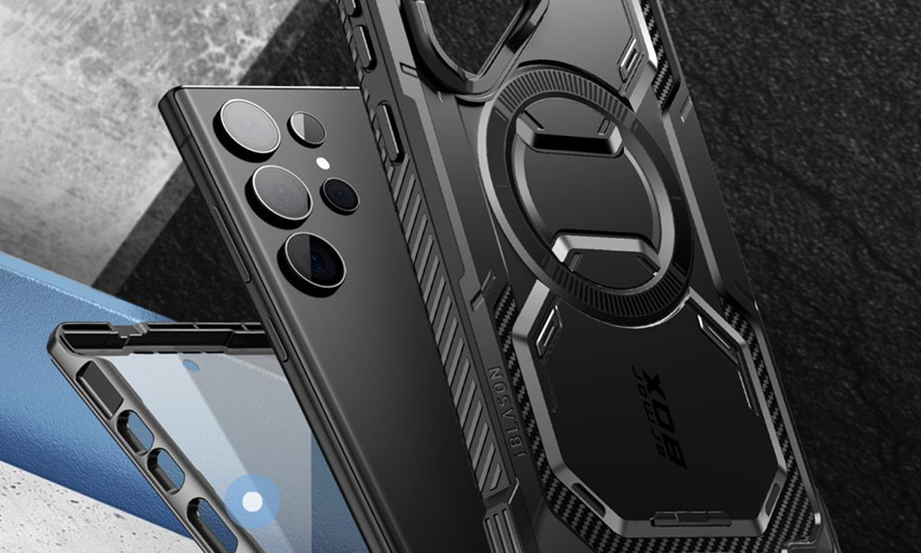 Etui Supcase IBLSN Armorbox Mag Magsafe do Samsung Galaxy S24 Ultra Czarne - Skuteczna ochrona podczas upadku