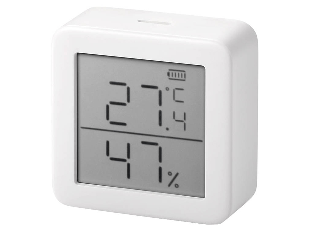 Thermometer und Hygrometer SwitchBot MeterTH S1 – Vorderansicht im Winkel