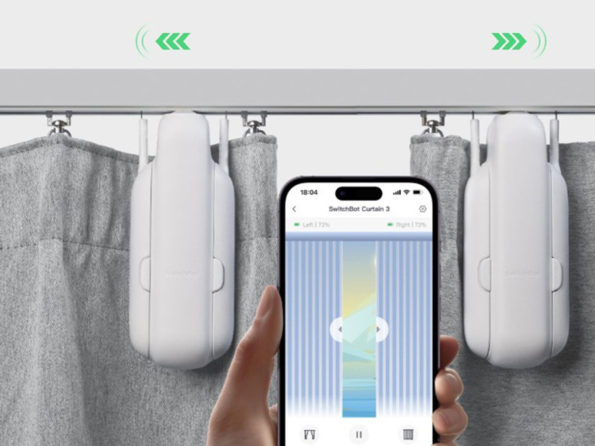 SwitchBot Curtain U Rail 3 – U-Schiene Weiß