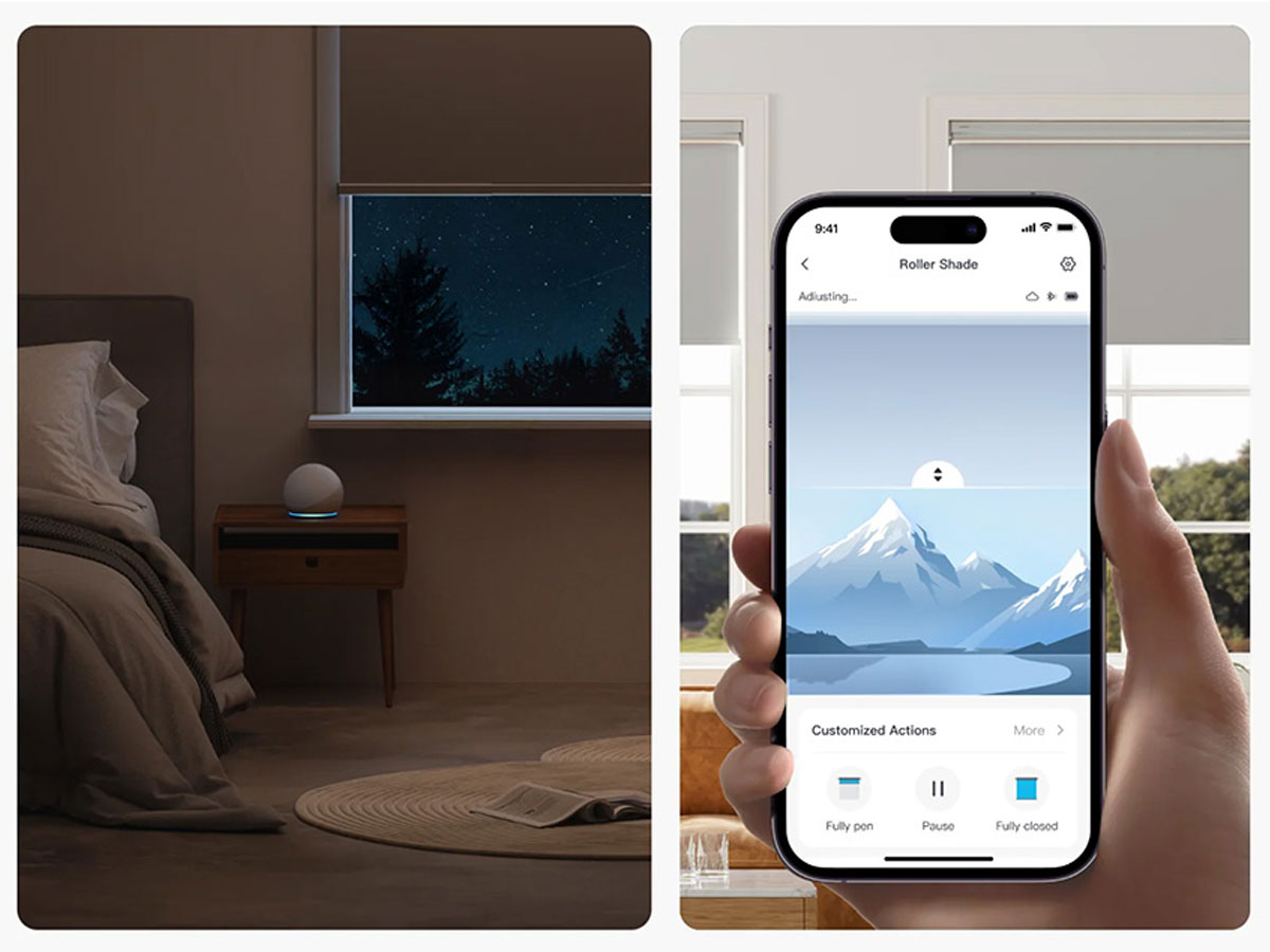 Rolladen SwitchBot Roller Shade Matter - Kompatibilität und langlebige Stromversorgung