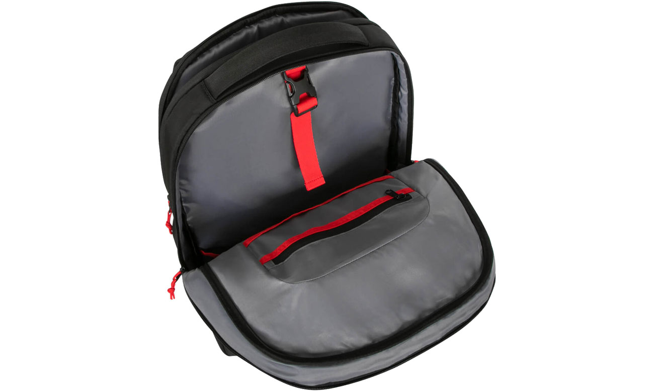 Targus Strike II Gaming Backpack pojemne wnętrze