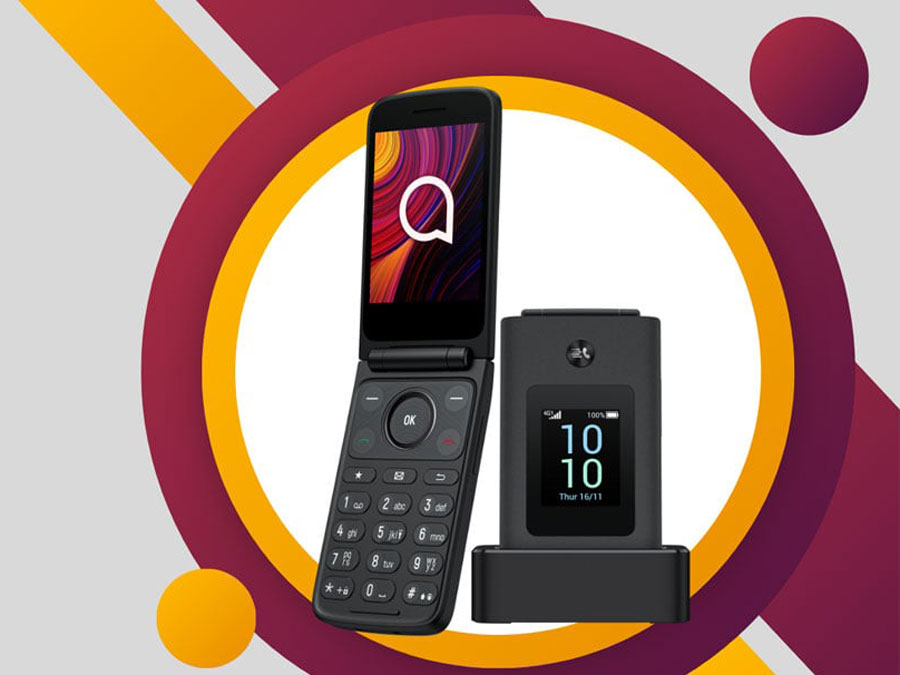 Telefon TCL ONETOUCH 4043 4G Bildschirm und Dockingstation