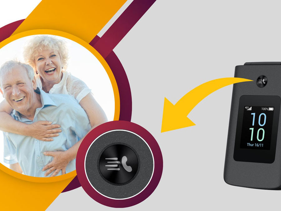 Telefon TCL ONETOUCH 4043 4G zusammenklappbar