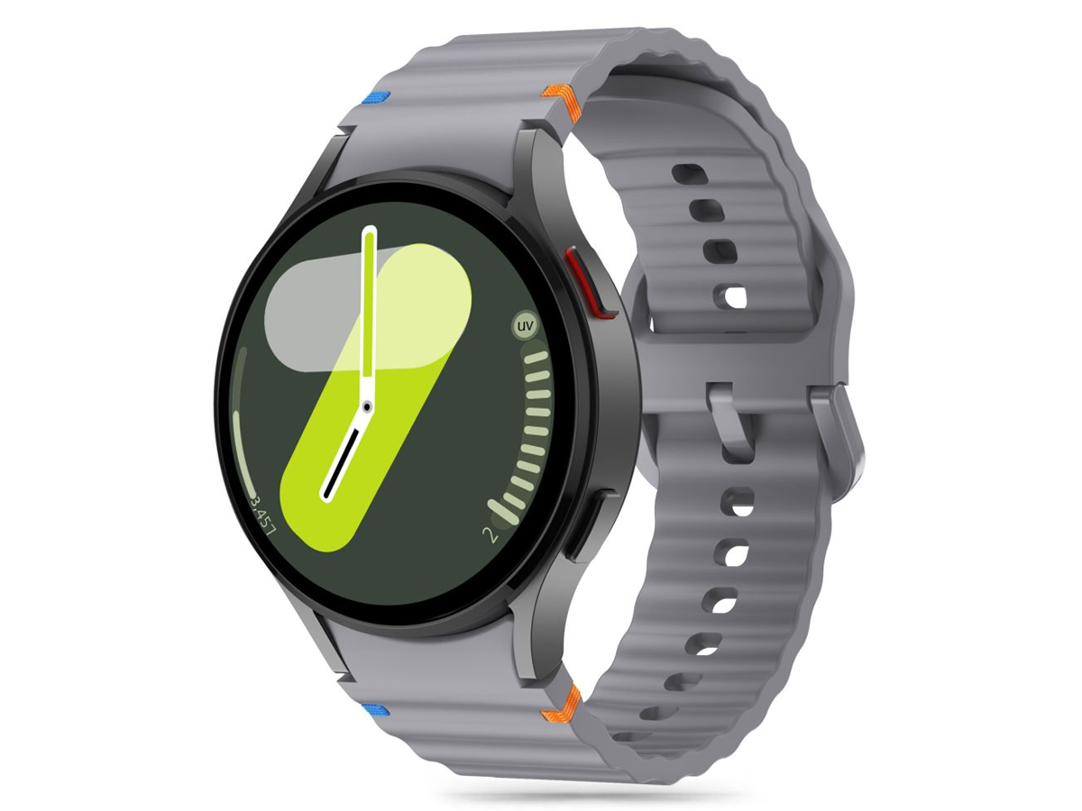 Tech-Protect Silicone Sport für Galaxy Watch 4 / 5 / 5 Pro / 6 / 7 / FE Crayon Grey