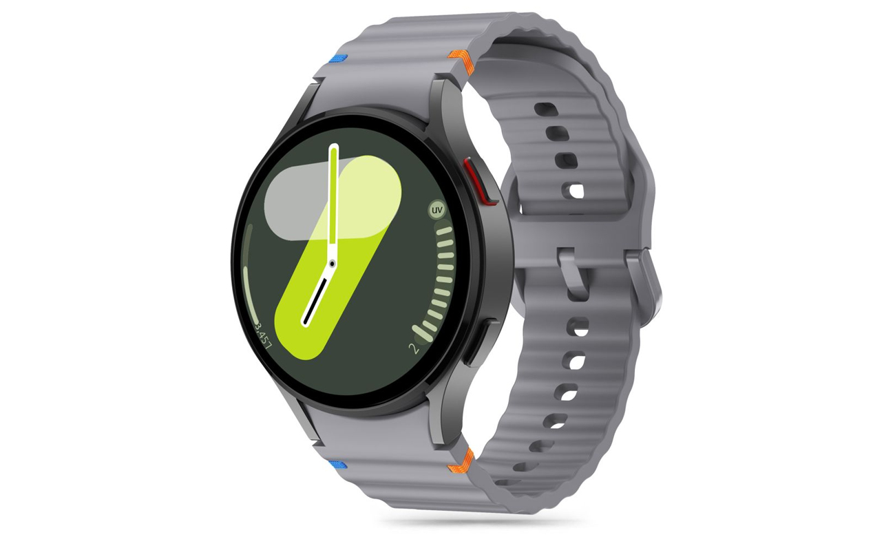Tech-Protect Silicone Sport für Galaxy Watch 4 / 5 / 5 Pro / 6 / 7 / FE Crayon Grey