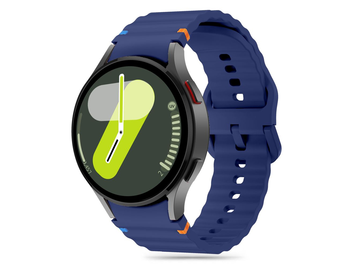 Tech-Protect Silicone Sport für Galaxy Watch 4 / 5 / 5 Pro / 6 / 7 / FE Navy Blue