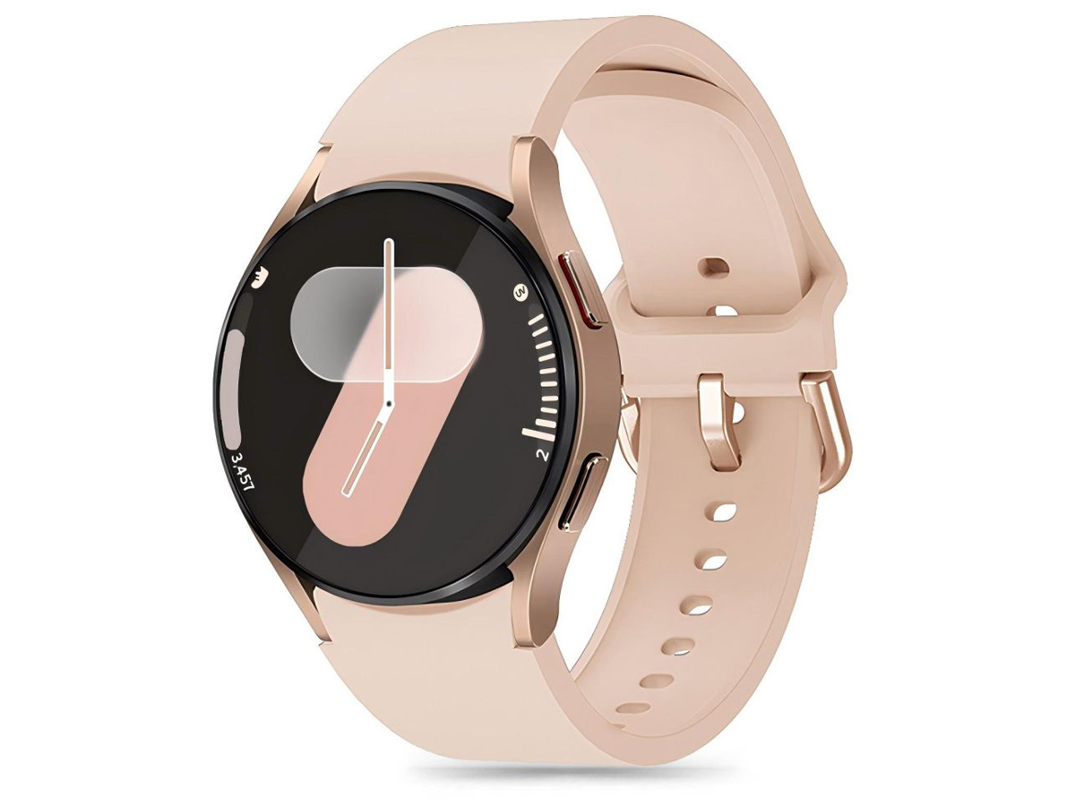 Tech-Protect Silikonarmband für Galaxy Watch 4 / 5 / 5 Pro / 6 / 7 / FE Caffe