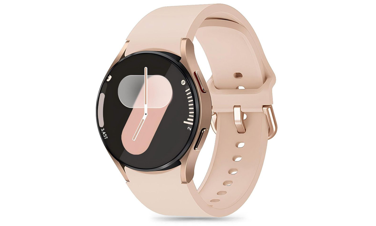 Tech-Protect Silikonarmband für Galaxy Watch 4 / 5 / 5 Pro / 6 / 7 / FE Caffe