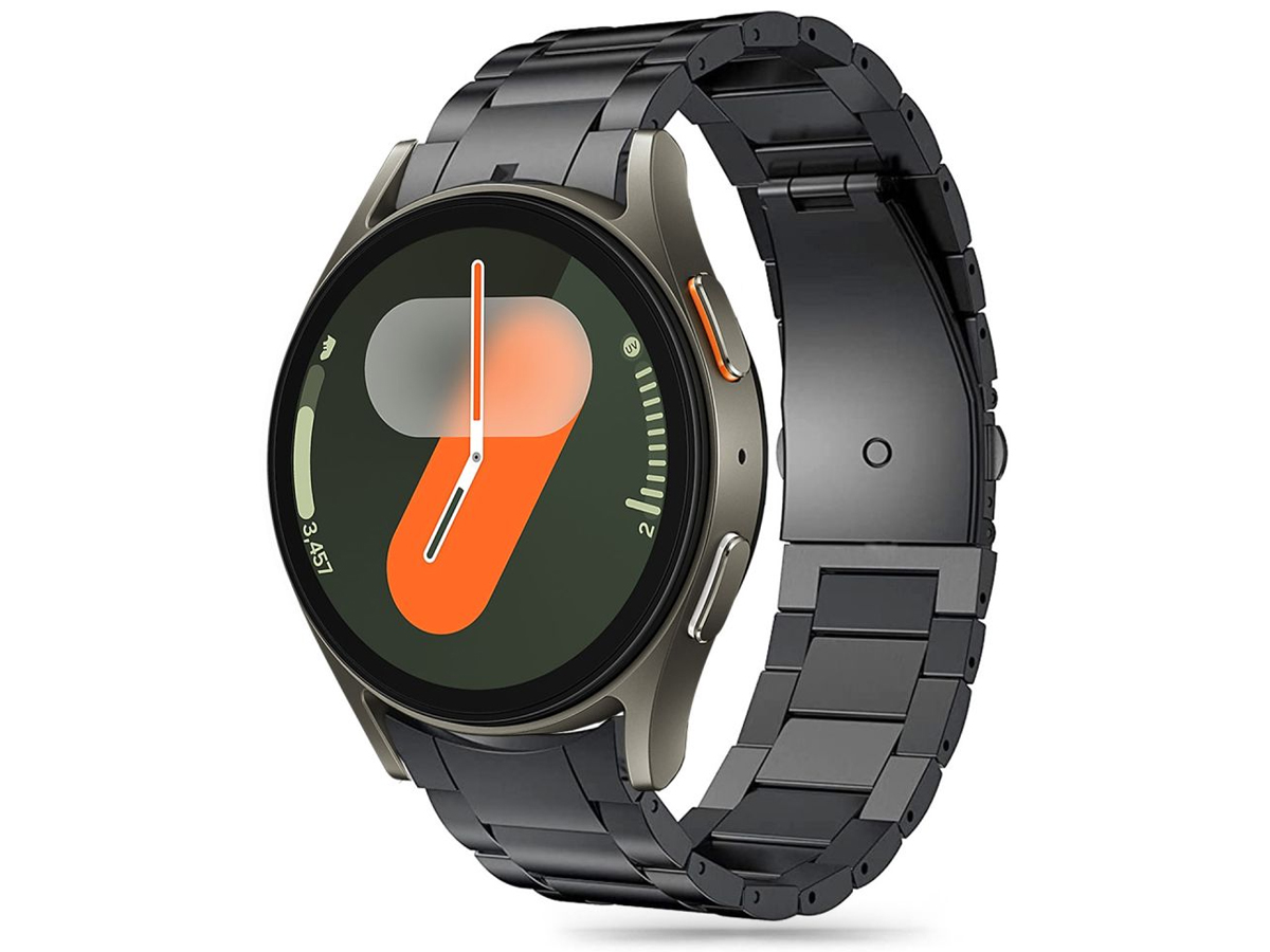 Tech-Protect Stainless für Galaxy Watch 4 / 5 / 5 Pro / 6 / 7 / FE Schwarz