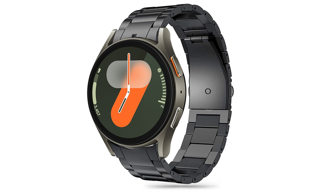 Tech-Protect Stainless für Galaxy Watch 4 / 5 / 5 Pro / 6 / 7 / FE Schwarz