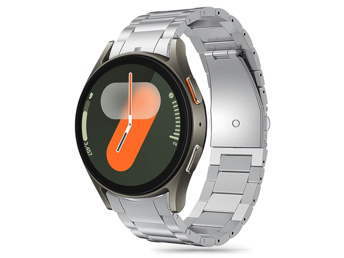 Tech-Protect Stainless für Galaxy Watch 4 / 5 / 5 Pro / 6 / 7 / FE Silber