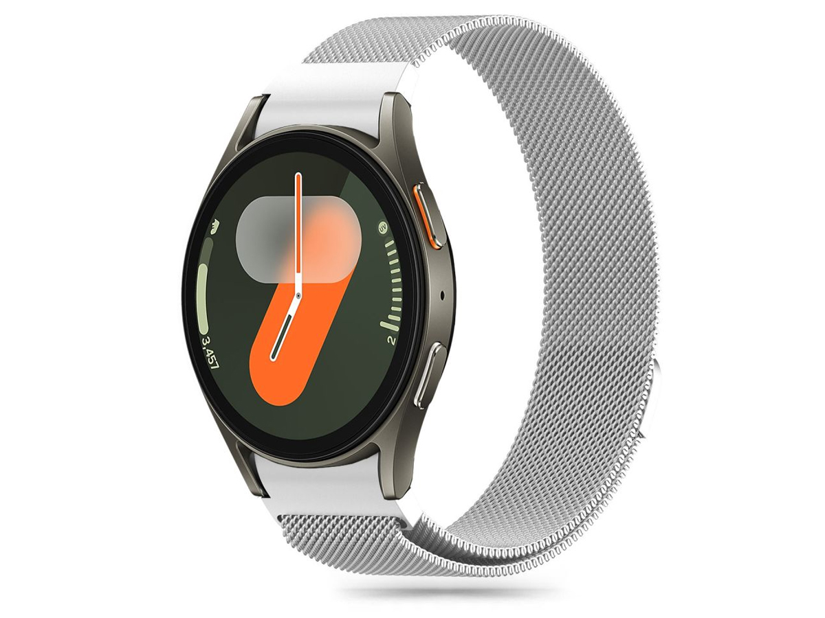 Tech-Protect Milaneseband do Galaxy Watch 4 / 5 / 5 Pro / 6 / 7 / FE Silver