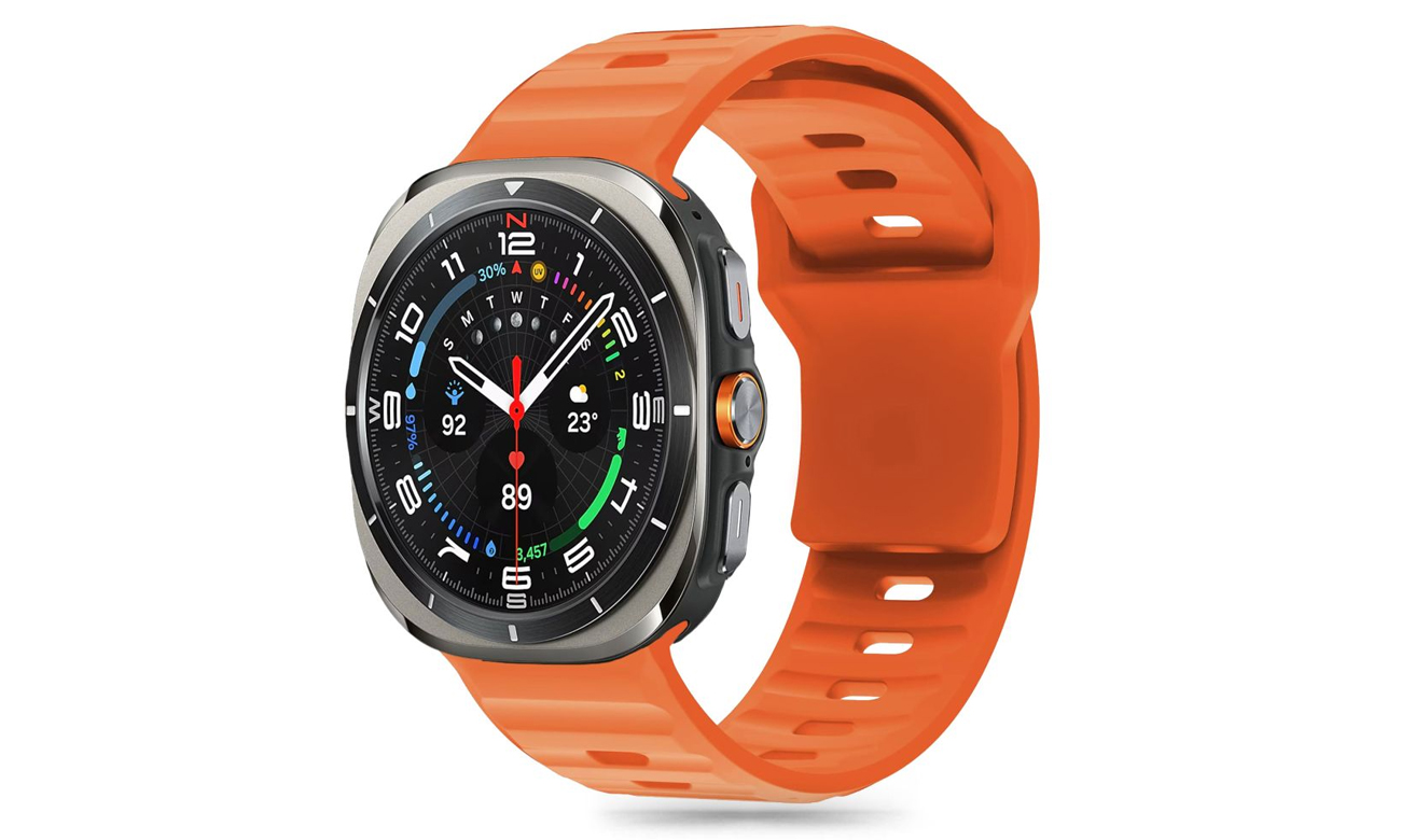 Tech-Protect Silicone Line für Galaxy Watch Ultra (47 mm) Orange