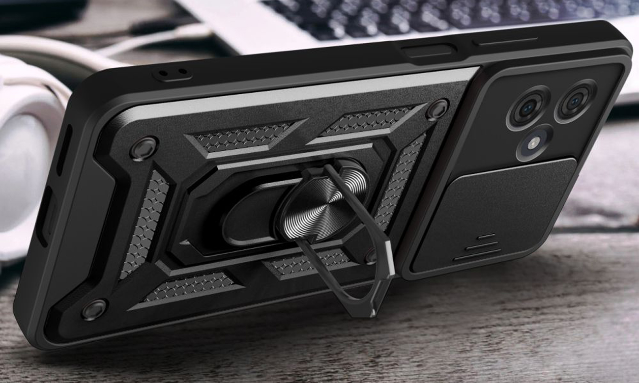 Tech-Protect CamShield Pro für Motorola moto g54 5G Power Edition Schwarz - Lifestyle-Bild