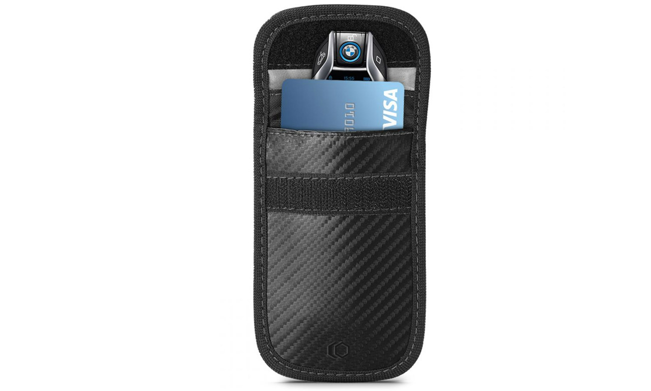 Etui Tech-Protect Keyless RFID Signal Blocker Faraday-Käfig Carbon