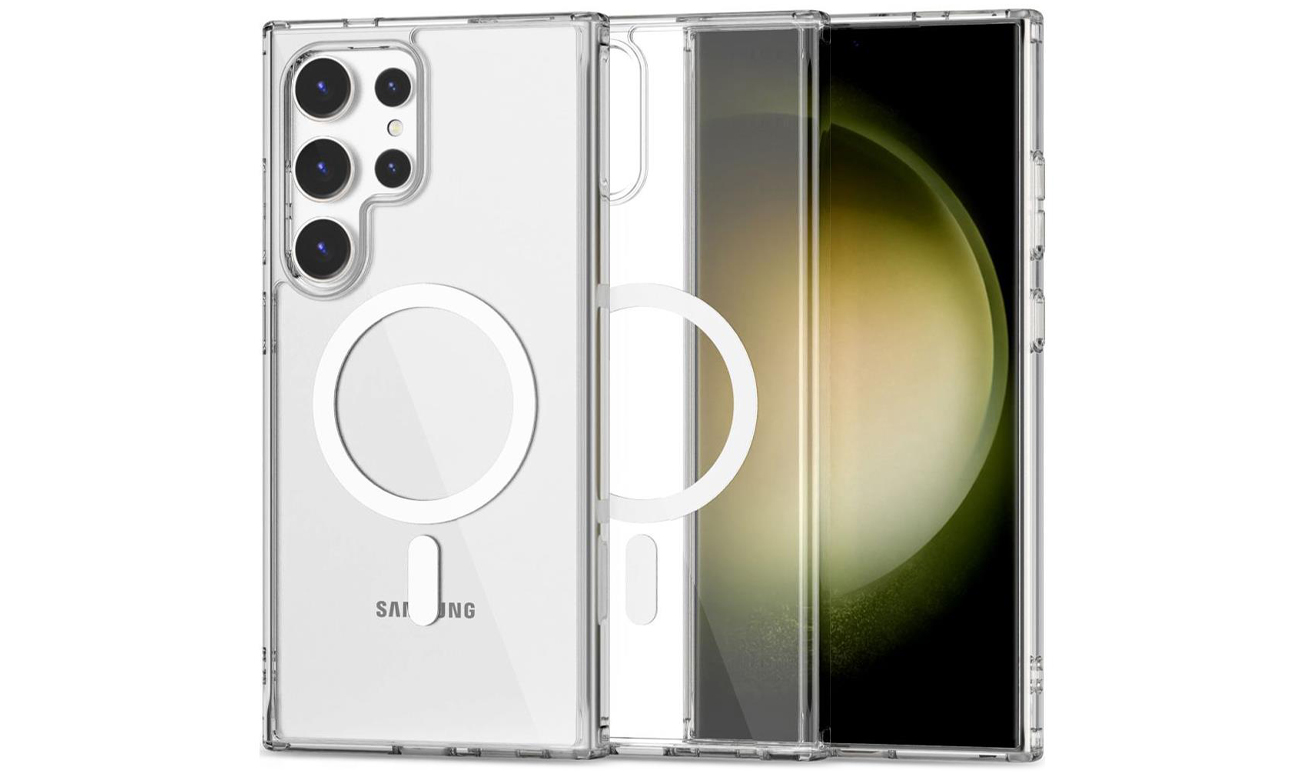 Etui Tech-Protect FlexAir Hybrid MagSafe für Samsung Galaxy S24 Ultra Clear