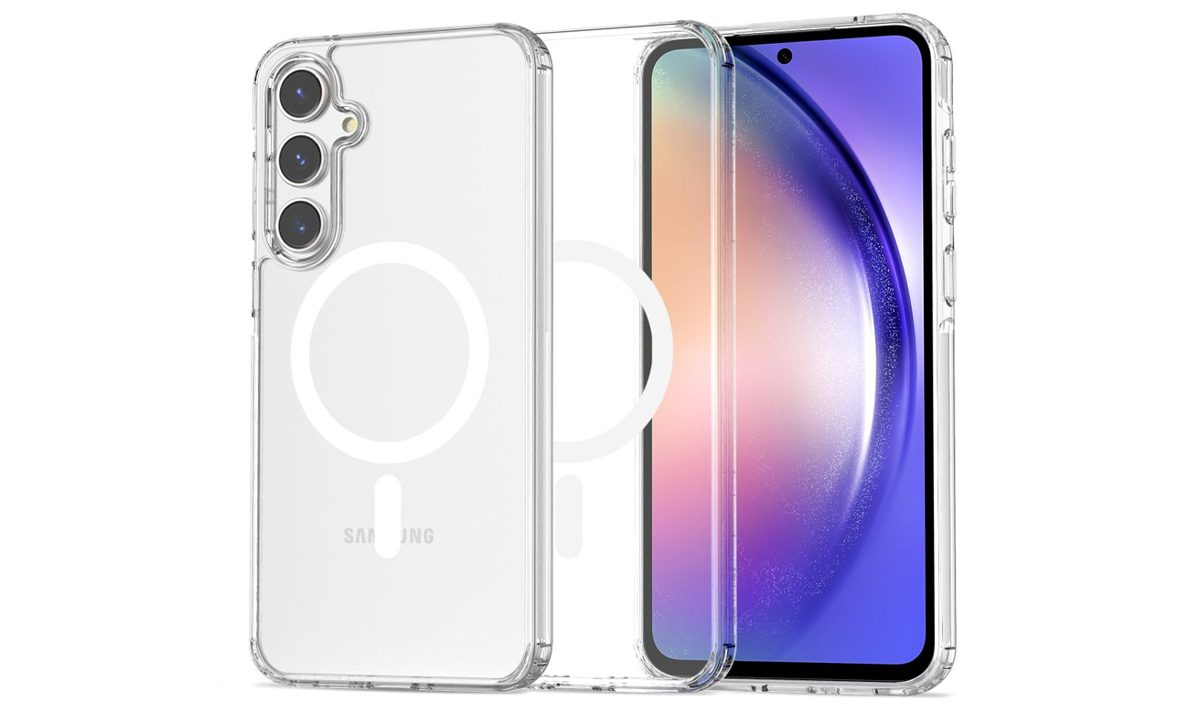 Etui Tech-Protect FlexAir Hybrid MagSafe für Samsung Galaxy A55 5G Clear