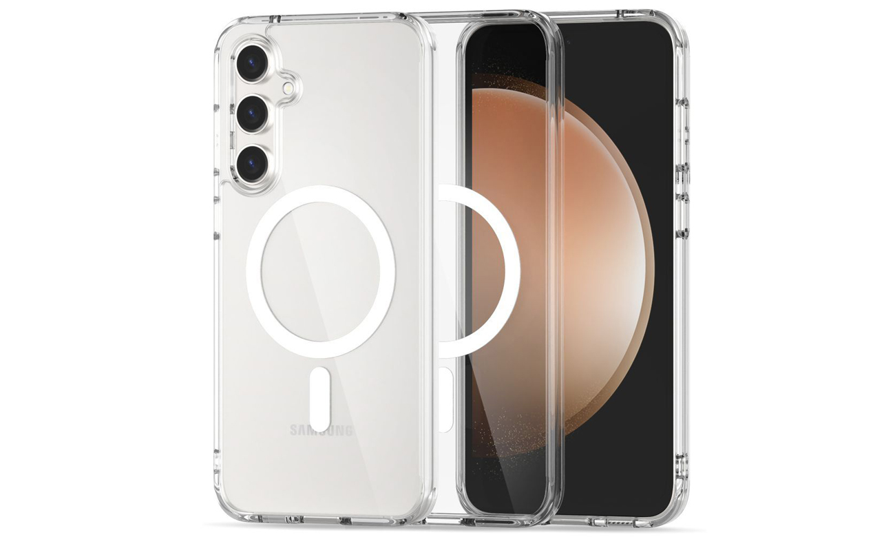 Etui Tech-Protect FlexAir Hybrid MagSafe für Samsung Galaxy S23 FE Clear - Gesamtansicht