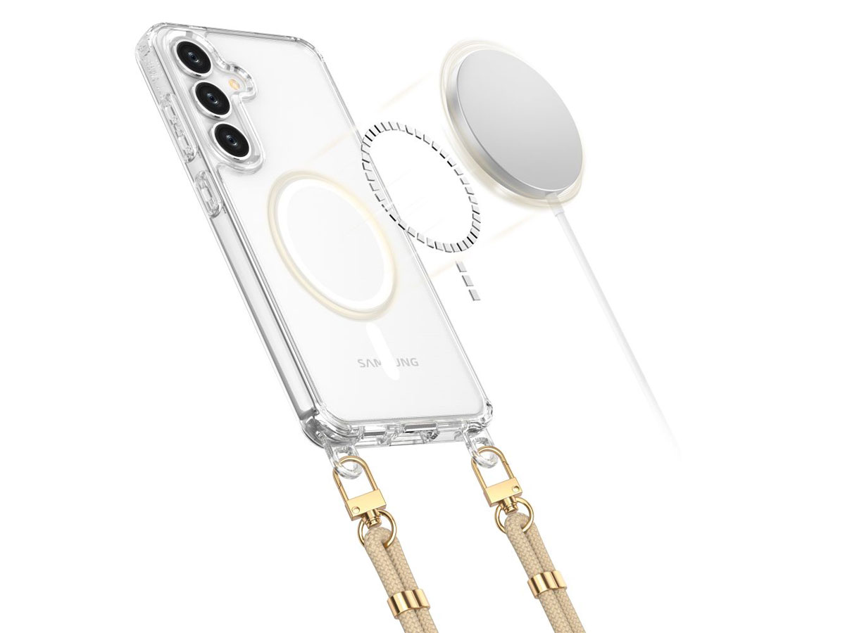 Tech-Protect FlexAir Chain MagSafe Hülle für Samsung Galaxy S25 Ultra Black & Taupe