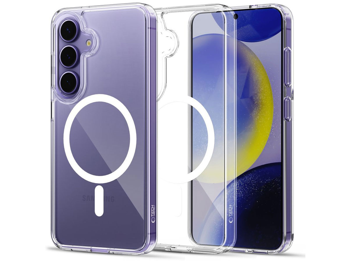 Tech-Protect Flexair Hybrid MagSafe Hülle für Samsung Galaxy S25 Clear