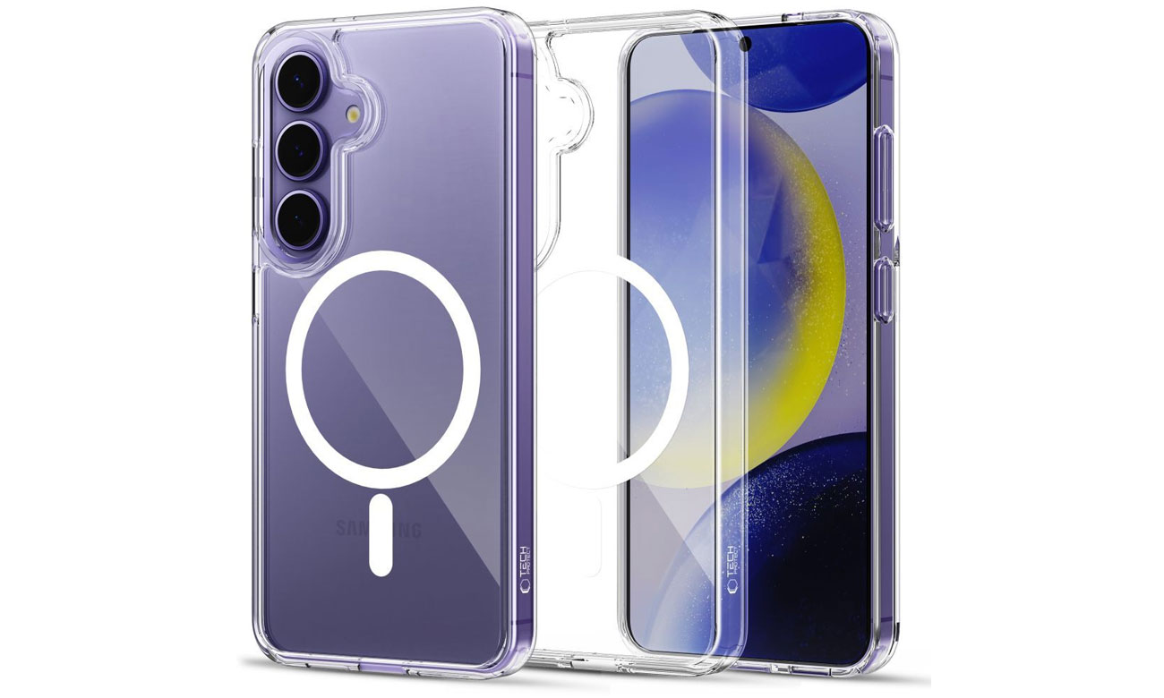 Tech-Protect Flexair Hybrid MagSafe Hülle für Samsung Galaxy S25 Clear