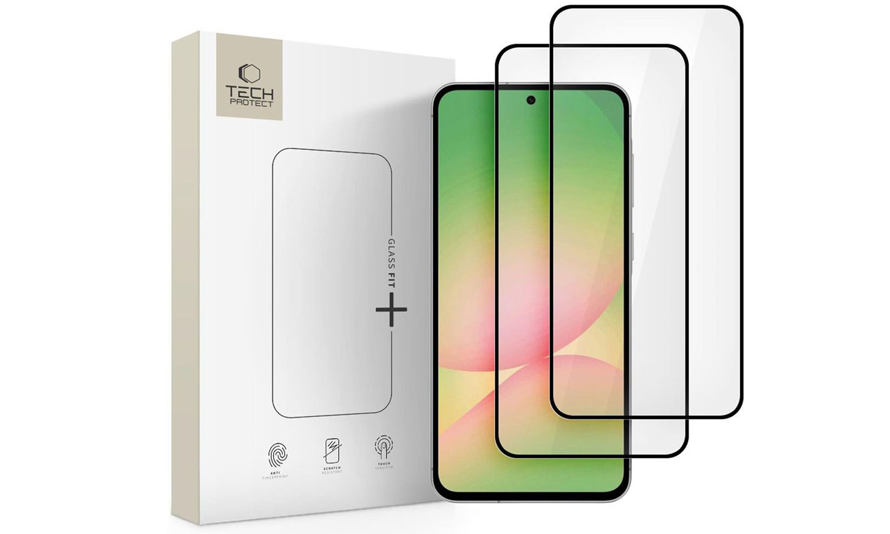 ech-Protect Glass Fit+ 2-Pack für Samsung Galaxy A36 / Galaxy A56 Schwarz