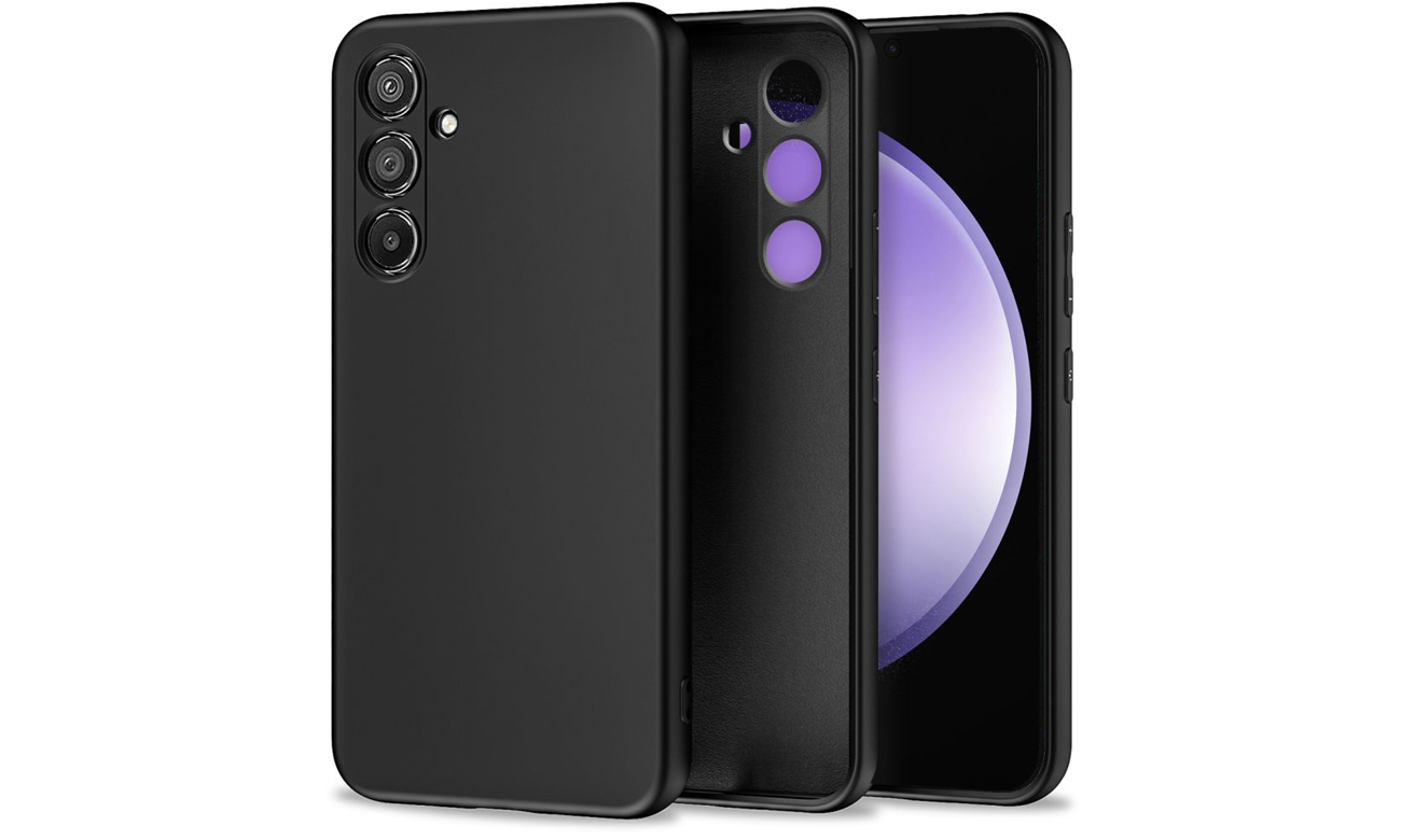 Etui Tech-Protect Icon für Samsung Galaxy S23 FE Schwarz - Gesamtansicht