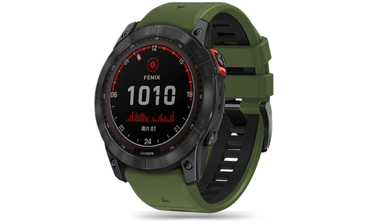 Tech-Protect Iconband Pro für Garmin Fenix (22mm) Army Green/Black