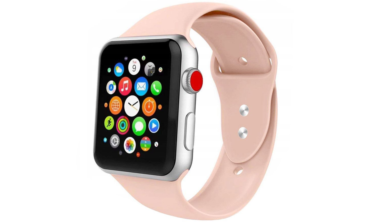Gummiband Tech-Protect Iconband Pink Sand für Apple Watch 38-40mm