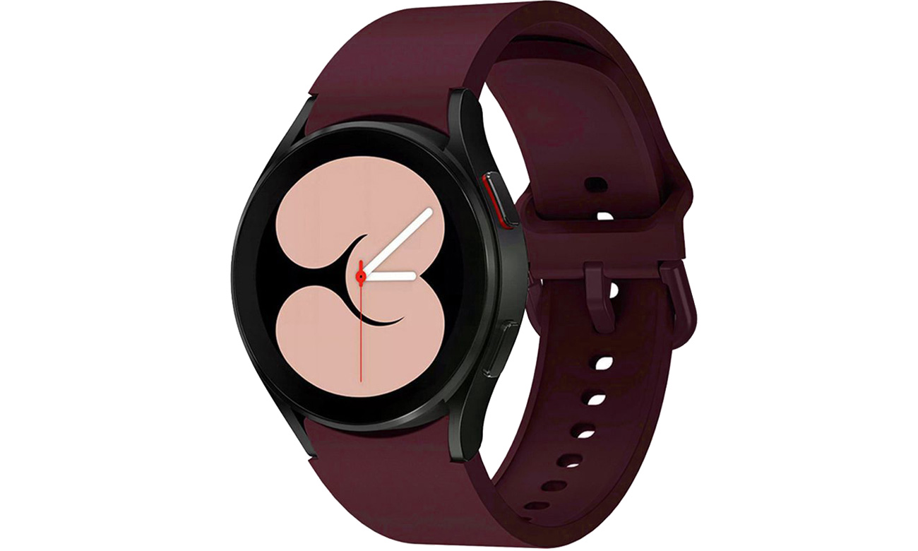 Tech-Protect Iconband Armband für Samsung Galaxy Watch 4/5/5 Pro Bordeaux - Allgemeine Ansicht auf der Uhr