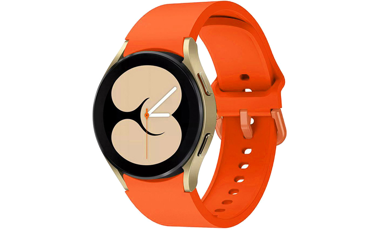 Tech-Protect Iconband Armband für Samsung Galaxy Watch 4/5/5 Pro Orange - Gesamtansicht auf der Uhr