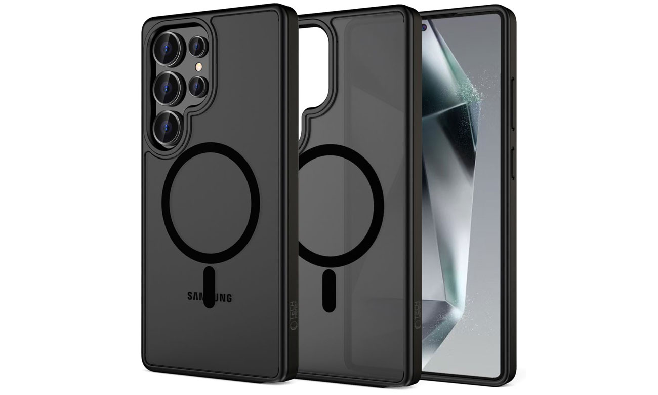 Tech-Protect Magmat MagSafe Hülle für Samsung Galaxy S25 Ultra Matte Black