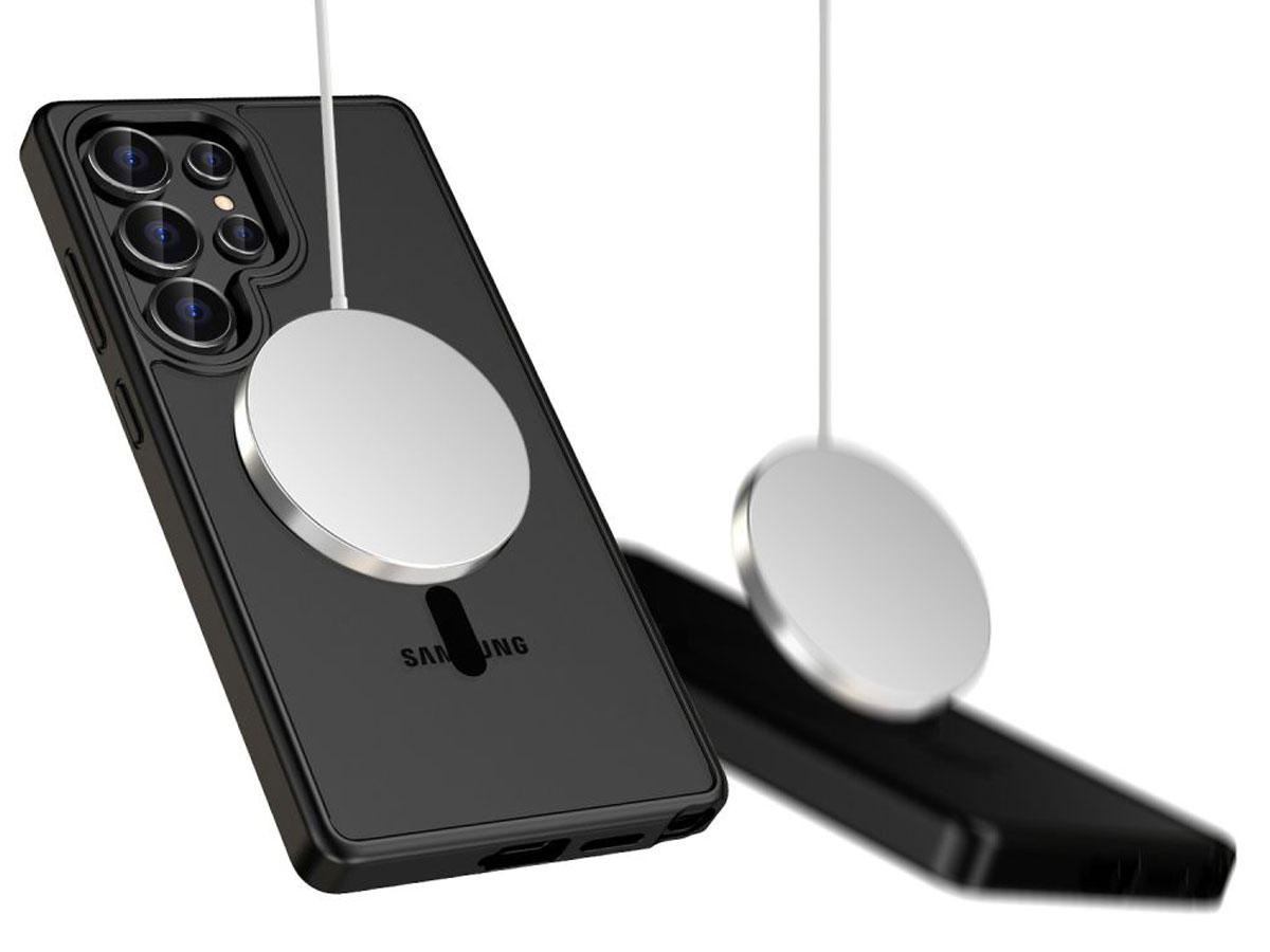 Tech-Protect Magmat MagSafe Hülle für Samsung Galaxy S25 Ultra Matte Black