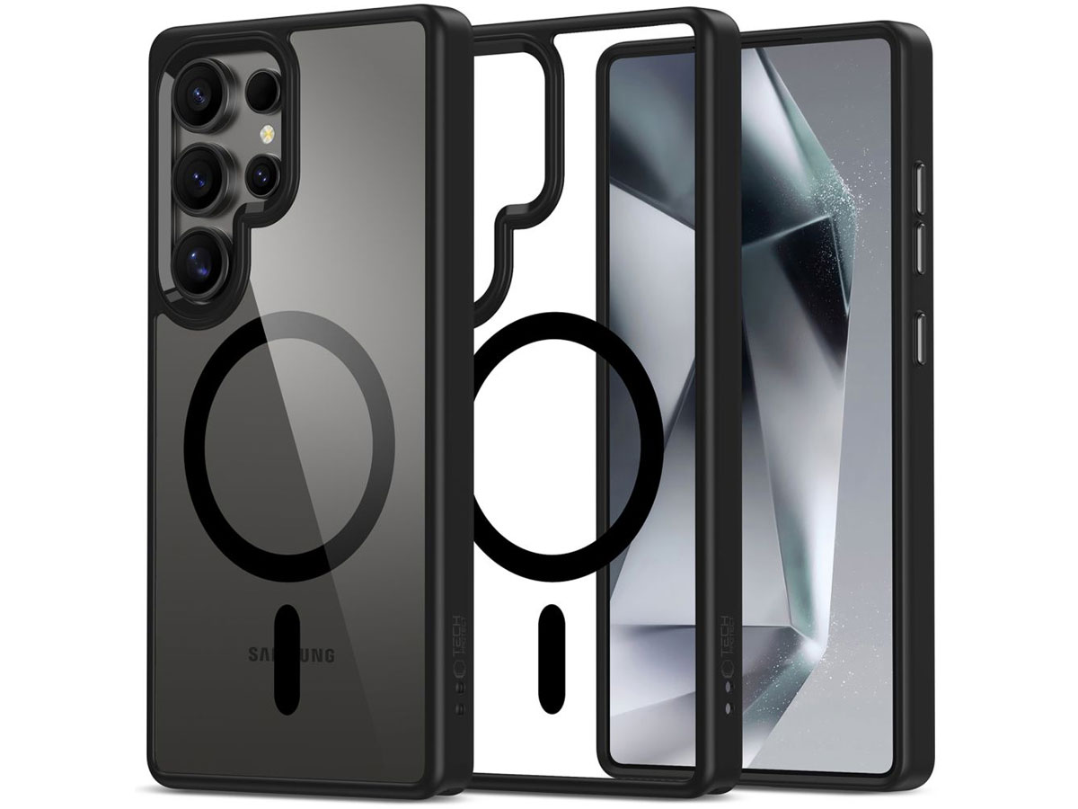 Tech-Protect Magmat MagSafe Hülle für Samsung Galaxy S25 Ultra Black/Clear