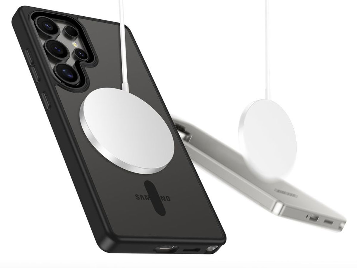 Tech-Protect Magmat MagSafe Hülle für Samsung Galaxy S25 Ultra Black/Clear