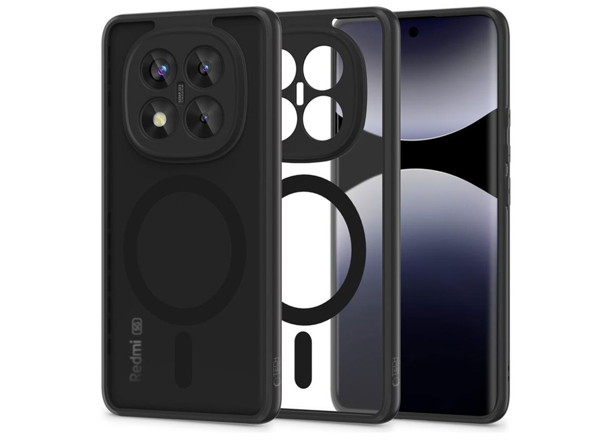 Tech-Protect Magmat Magsafe Hülle für Redmi Note 14 Pro+ 5G Schwarz