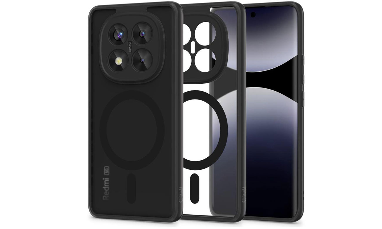 Tech-Protect Magmat Magsafe Hülle für Redmi Note 14 Pro+ 5G Schwarz