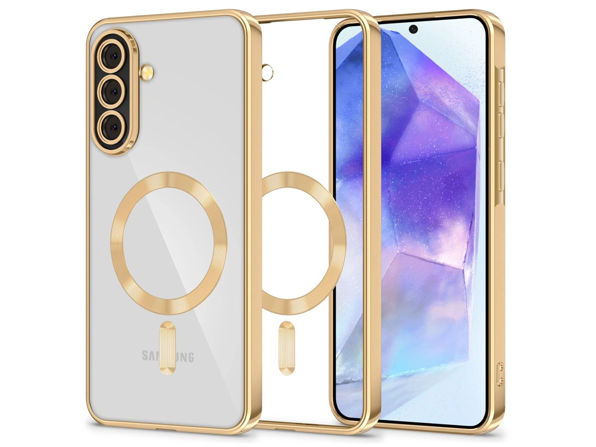 Etui Tech-Protect Magflex Magsafe für Samsung Galaxy A56 Shiny Gold