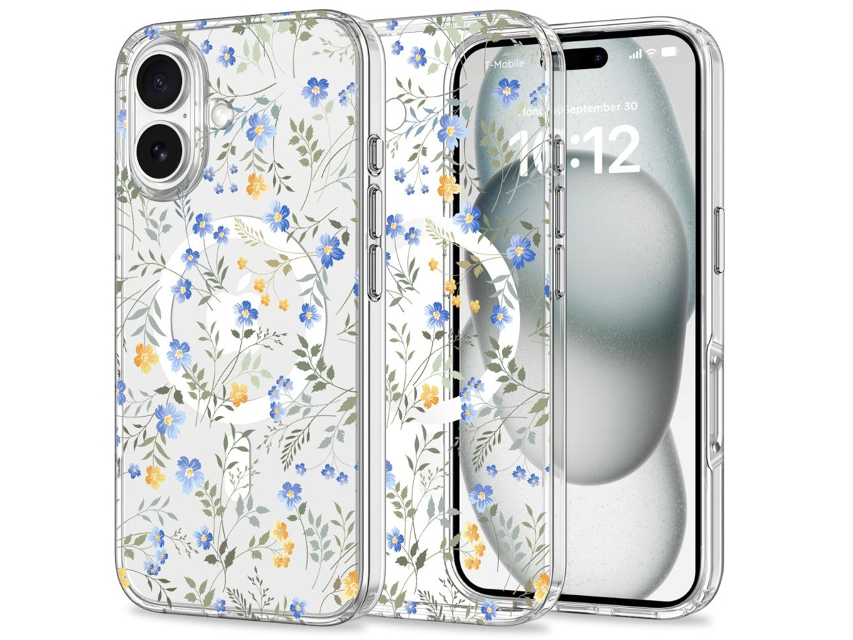 Etui Tech-Protect Magmood Magsafe für iPhone 16 Pro Max Spring Flowers