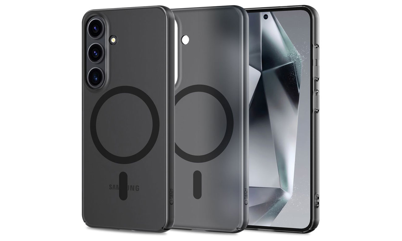 Tech-Protect MagSlim MagSafe Hülle für Samsung Galaxy S25 Matte/Black