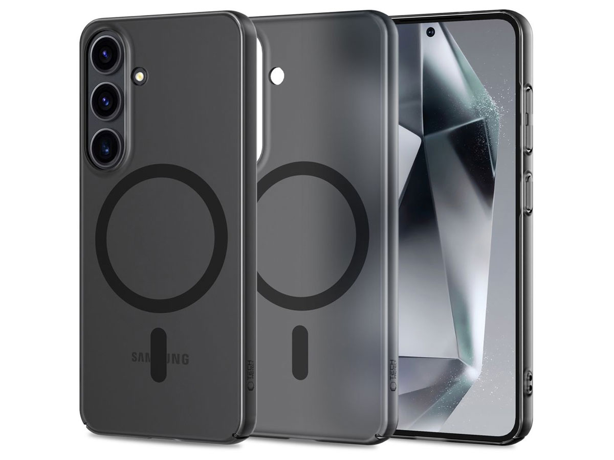 Tech-Protect MagSlim MagSafe Hülle für Samsung Galaxy S25 Matte/Black