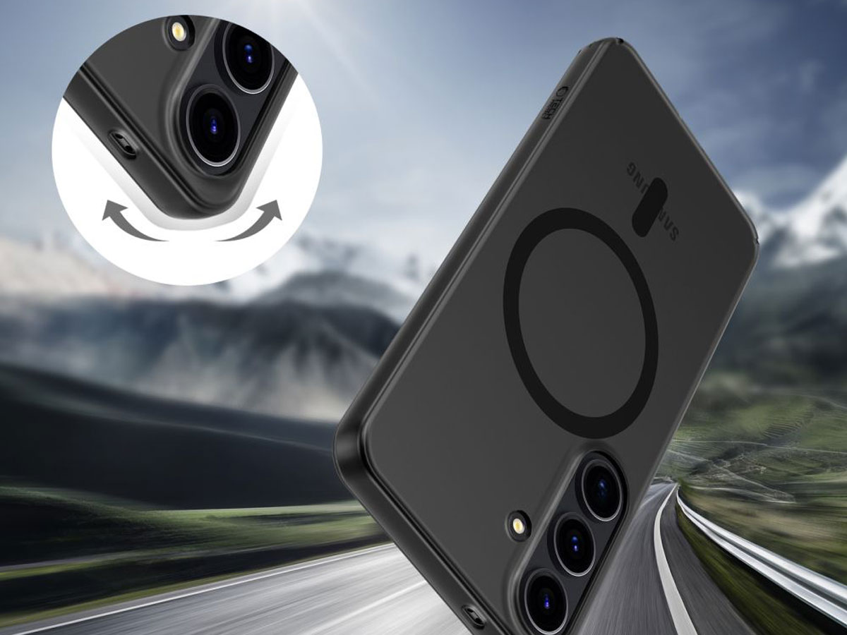 Tech-Protect MagSlim MagSafe Hülle für Samsung Galaxy S25 Matte/Black