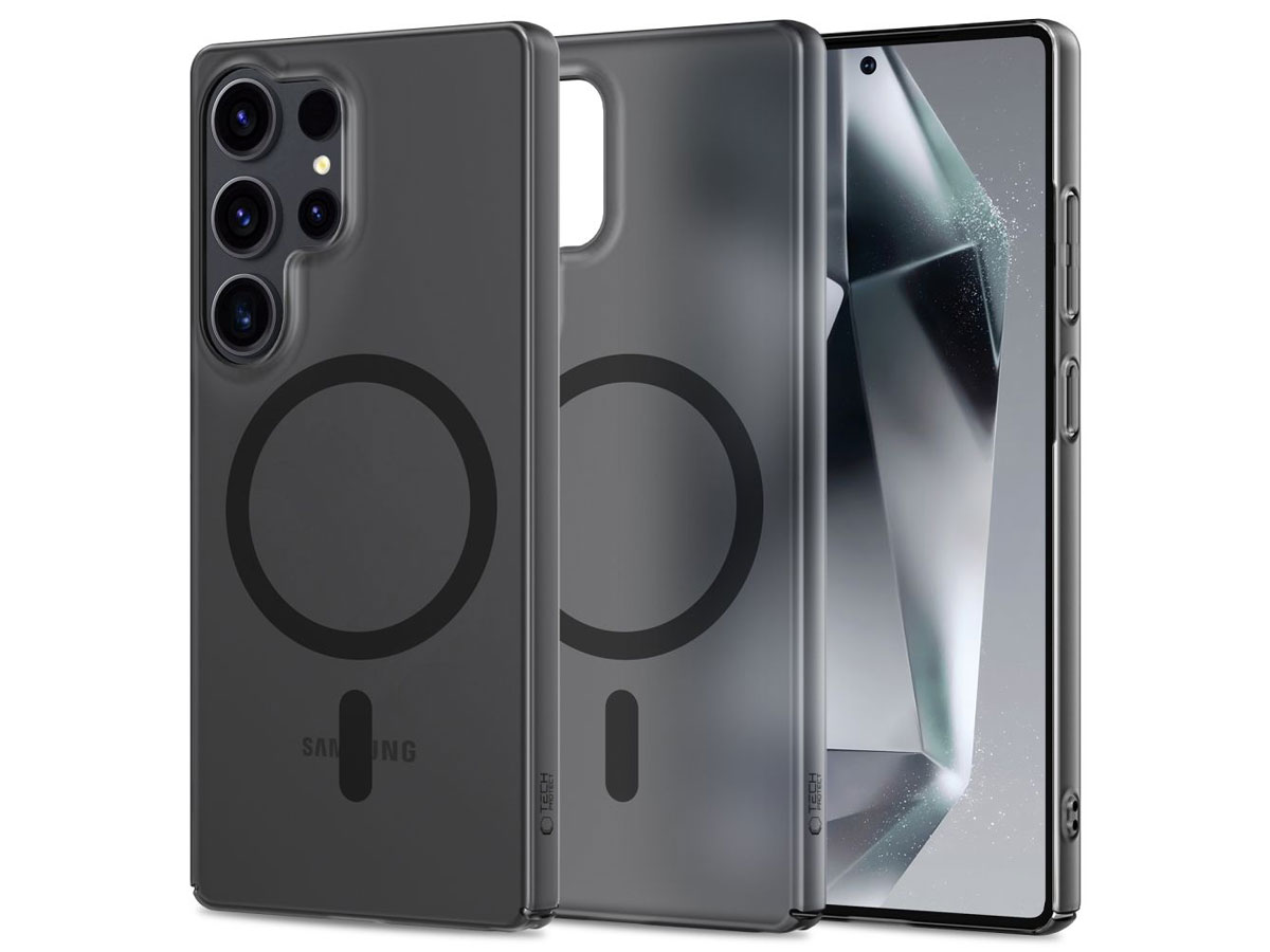 Tech-Protect MagSlim MagSafe Hülle für Samsung Galaxy S25 Ultra Matte Black