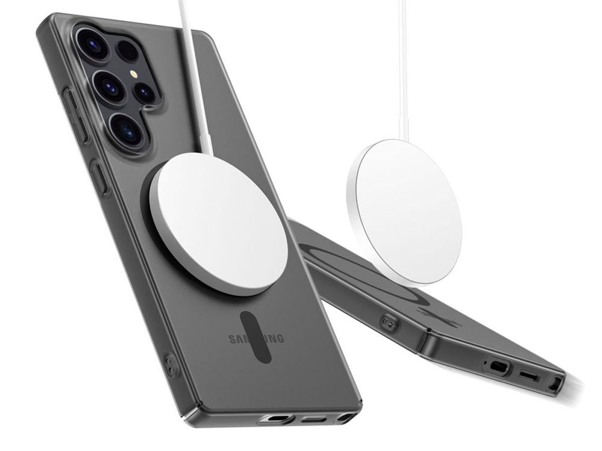 Tech-Protect MagSlim MagSafe Hülle für Samsung Galaxy S25 Ultra Matte Black